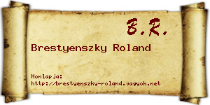 Brestyenszky Roland névjegykártya