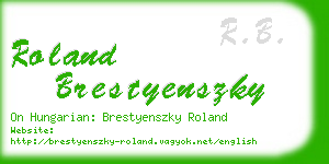 roland brestyenszky business card